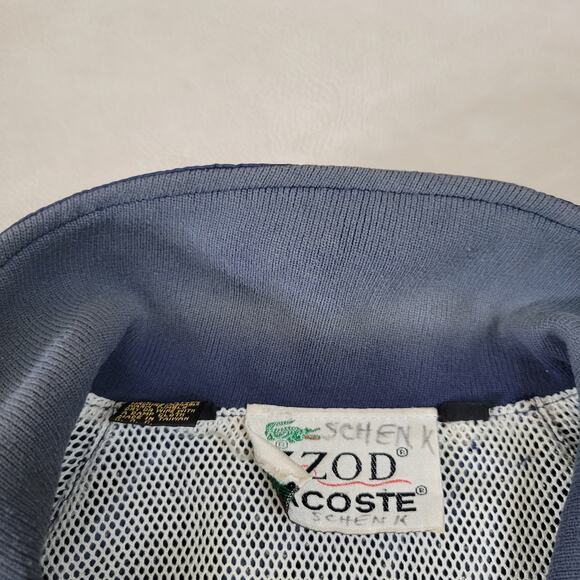 Vintage Lacoste Club Men’s Jacket Medium Blue Full Zip Rain Coat Windbreaker - Picture 10 of 13